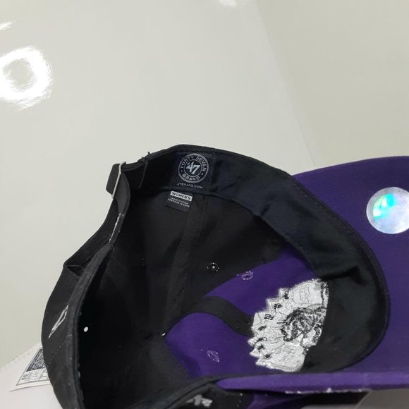 2015 NBA Toronto Raptors Hat Retro Purple Sparkle Women Adjustable Rare NWT - Picture 4 of 6